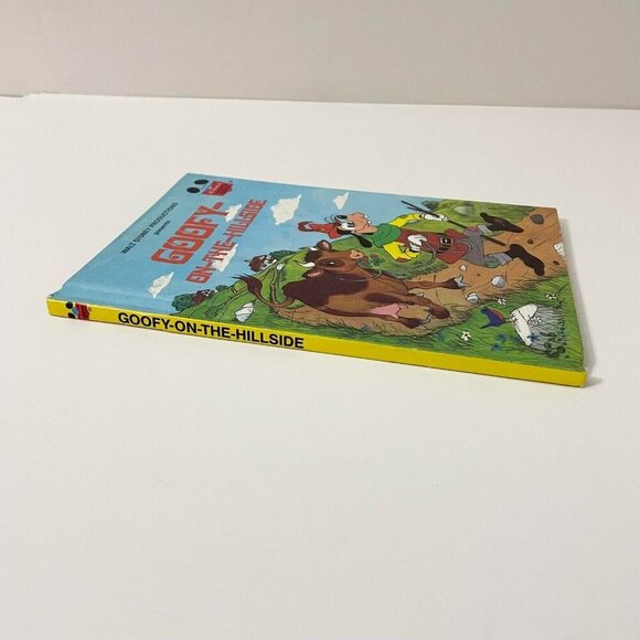 Vtg 1982 Walt Disney Productions Presents Goofy On The Hillside Disney Book - Picture 8 of 16